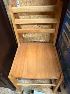 lot 1232 image: Wood Chair-- ShopEW