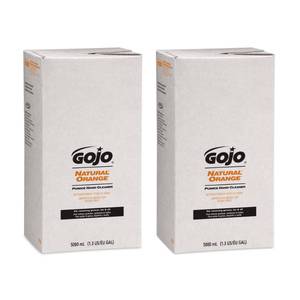 lot 30003 image: GOJO NATURAL ORANGE Pumice Hand Cleaner, 5000 mL Quick Acting Lotion Hand Cleaner Refill PRO TDX Dispenser (Pack of 2) - 7556-02