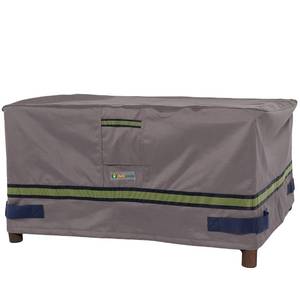 lot 30025 image: Duck Covers Soteria Water-Resistant 26 Inch Square Patio OttomanSide Table Cover, Outdoor Ottoman Cover