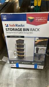 lot 30027 image: SafeRacks Storage Bin Organizer Rack System