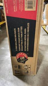 Gorilla Wear 5-Tier Rolling Storage Bin Rack