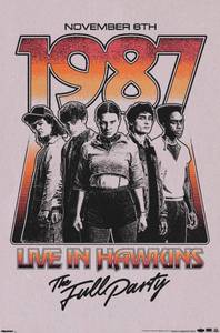 lot 61983 image: Netflix Stranger Things Season 5 (2025) - Live In Hawkins Wall Poster, 34L x 22.4W, Unframed Version