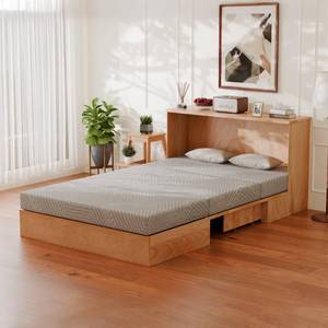 lot 72286 image: MLILY Tri-Fold Memory Foam Mattress, 6 inch Twin Folding Mattress with Collapsible and Washable Cover, Travel and Guest Mat, 78 38 6, Grey