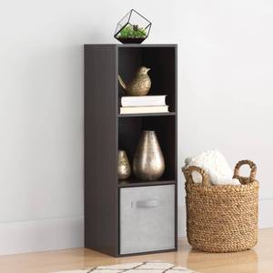 lot 72292 image: Whitmor 3 Cube Bookcase, 3 Tier Stackable MDF Bookself, Open Storage Display Organizer, Storage Cabinet for Living Room, Bedroom, Home, Office, 12.2 L x 11.7 W x 35.6 H, Espresso
