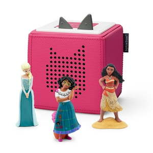 lot 72298 image: Tonies Disney Toniebox Audio Player Bundle with Elsa  Moana  and Mirabel  Multicolor  Weight 3 lbs