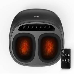lot 72326 image: JOROTO Shiatsu Foot Massager with Heat Deep Kneading Heated Foot Massager with Wireless Remote Compression Multi-Massage Modes Electric Foot Massagers Machine Birthday Fathers Day Gift