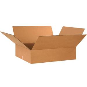 lot 31438 image: PARTNERS BRAND 24x20x6 Flat Corrugated Boxes, Flat, 24L x 20W x 6H, Pack of 10  Shipping, Packaging, Moving, Storage Box for Home or Business, Strong Wholesale Bulk Boxes