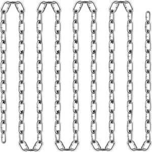 lot 31444 image: VEVOR Grade 30 Chain 316 Inch by 100Ft Length Grade 30 Proof Coil Chain Zinc Plated Grade 30 Chain for Towing Logging Agriculture and Guard Rails
