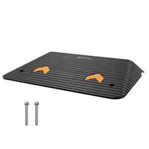 lot 31451 image: VEVOR 3.5 Rise Threshold Ramp Doorway, Recycled Rubber Power Wheelchair Ramp 3 Feet Long, 330Lbs Load Capacity, Non-Slip Surface Rubber Solid Threshold Ramp for Wheelchair and Scooter
