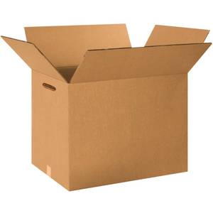 lot 31458 image: Tape Logic TLHD241818DWHH Double Wall Boxes with Hand Holes, 24 x 18 x 18, Kraft (Pack of 10)
