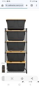 lot 31465 image: Storage Bin Rack (Side-Load)