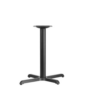 lot 32835 image: Flash Furniture Beverly 23.75 x 3 Restaurant Table X-Base with 3 Diameter Table Height Column, Commercial X-Base Cast Iron Table Base, Black