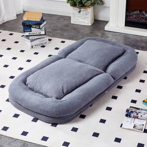 lot 32841 image: KEIKI Folding Sofa Bed,Portable 3 in 1 Fold Out Chair to Floor Lounger, Versatile Padded Floor Couch for Living Room, Bedroom Reading, Meditating, Sleeping,Darkgray