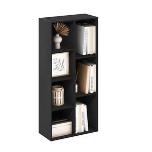 lot 32849 image: Furinno LUDER Book Shelf, 7-Cube Bookshelf, Bookcase, 9.4 x 19.5 x 41.7, for Living Room, Bedroom, Home Office, Blackwood