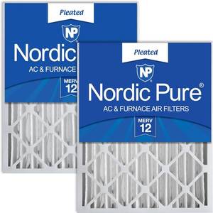 lot 72322 image: Nordic Pure Air Filter 10x20x1 2 Pack