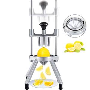 lot 10014 image: VEVOR 6-Section Commercial Easy Wedger Stainless Steel Blade Fruit Lime Slicer, Lemon Cutter for Home Bar Restaurant