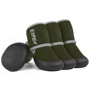 lot 17263 image: EXPAWLORER Waterproof Dog Shoes for Small Medium Large Dogs, Dog Shoes for Cold Winter, Hiking Walking, Reflective Dog Booties for Outdoor Snow Rain Days, Anti-Slip Dog Boots & Paw Protectors - Retail $25