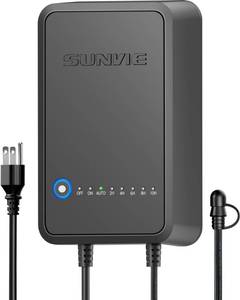 lot 17306 image: SUNVIE 100W Low Voltage Landscape Transformer Weatherproof Low Voltage Transformer with Photocell & Timer 120V AC to 12V DC Landscape Lighting Transformer for Outdoor Spotlights Path Lights Step Light - Retail $50
