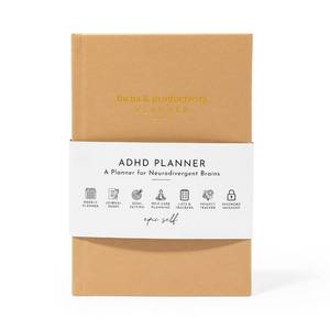 lot 17357 image: ADHD Planner for Adults Focus Planner For Productivity - A planner for Neurodivergent Brains - Organization, Goal-Setting, and Time Management - Gift for Men and Women with ADHD - Retail $26