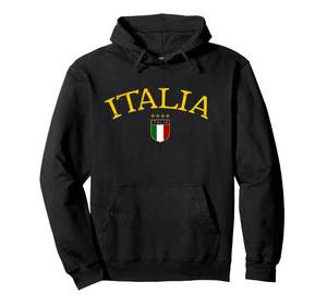lot 17359 image: GREEN NOT BLACK Vintage Italia Soccer Pullover Hoodie 2XL - Retail $31