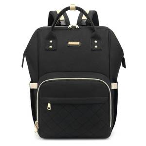 lot 17393 image: Diaper Bag Backpack, Diaper Bags for Baby Girls Boys, Baby Bags for Moms Dads, Nappy Changing Bag with Insulated Pockets,Multi-functional Waterproof Backpack with Stroller straps-Black - Retail $24