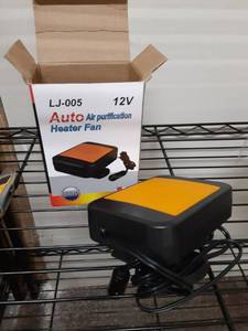 lot 17397 image: 12V Auto Air Purification Heater Fan LJ-005 - Retail $15