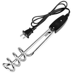 lot 17447 image: 1000W-110V Immersion Water Heater, 10in Portable Submersible Water Heater, Electric Element Heating Coil, Immersion Heaters for Camping, Ceramics Cups, Bucket Heating - Retail $10