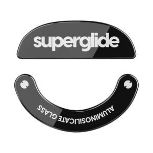 lot 17449 image: Superglide - Fastest and Smoothest Mouse FeetSkates Made with Ultra Strong Flawless Glass Super Fast Smooth and Durable Sole for Pulsar X2 & X2 v2 & X2H & X2A Wireless Gaming Mouse (Black) - Retail $22