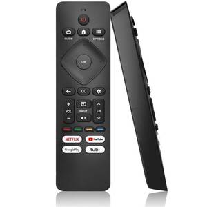 lot 17457 image: Universal Remote Control for Philips AndroidGoogle TV, Replacement for Philips Smart TVs (No Voice Function) - Retail $6