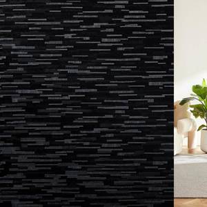 lot 17505 image: Haton Blackout Window Film, Black Out Window Cover, Sun Light Blocking Frosted Privacy for Glass Door, Heat Control Room Darkening Tint for Home Day Sleep, Non-Adhesive, Black 17.5 x 78.7 - Retail $9