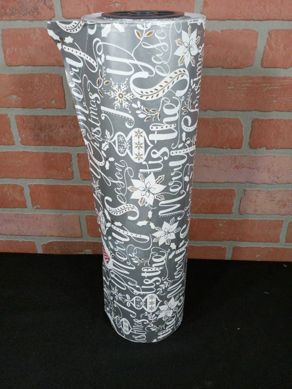 lot 40 image: Shamrock Scripted Holiday Quality Paper Wrapping Paper - Nice Quality