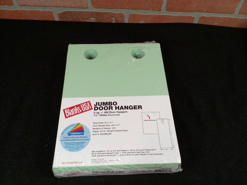 lot 91 image: Blanks USA Jumbo Door Hanger Blanks