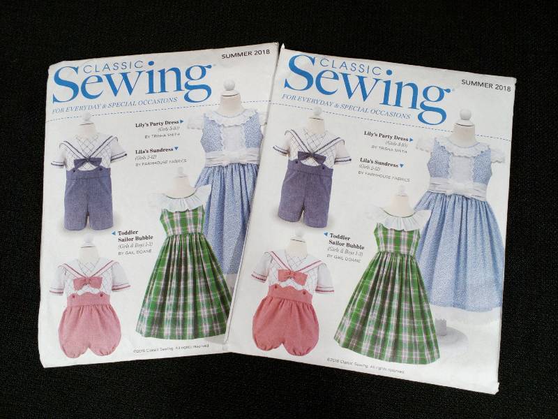 lot 99 image: Classic Sewing Summer 2018 Patterns - Lilys Party Dress, Lilas Sundress, Toddler Sailer Bubble (Girls & Boys)