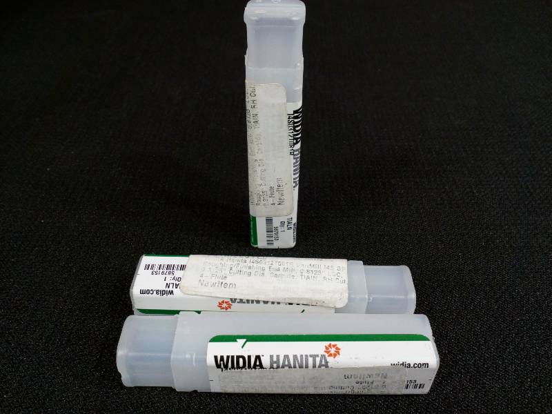 lot 159 image: Widia Hanita Vari Mill 145 GP Roughing Finishing End Mill 0.8125 4-Flute