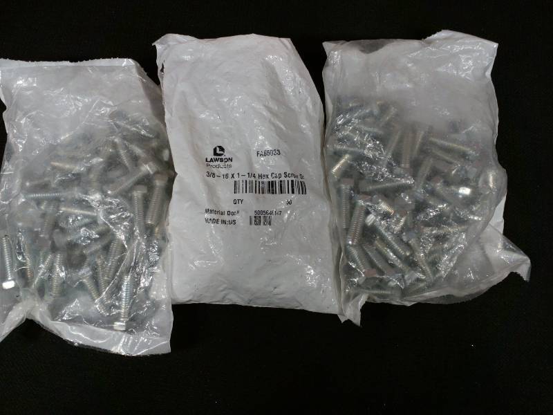 lot 195 image: Lawson 38-16x1-14 Hex Cap Screws
