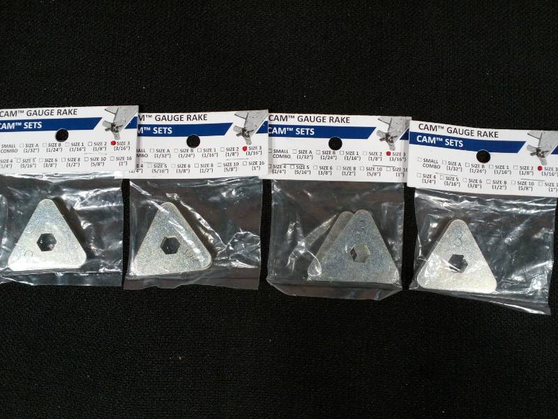 lot 201 image: Midwest Rake CAM Gauge Rake Cam Sets Size 3