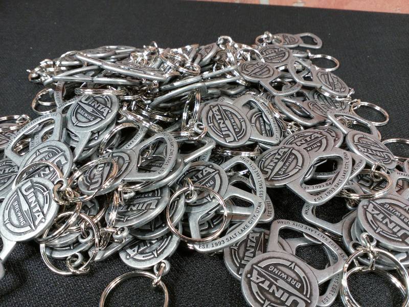 lot 226 image: Uinta Brewing Bottle Opener Key Chain