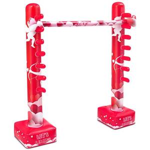 lot 26895 image: Threan Valentines Day Inflatable Limbo Game for Little Ones Adults Valentine Party Games Fun Carnival Game Limbo Stick Engage Your Guests Inflatable Decoration for Outdoor Party Games - Retail $33