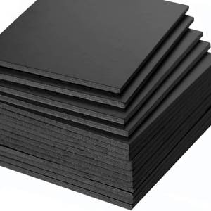 lot 26898 image: KEJJNYER 16 Pack Black Foam Boards 11.7 x 16.5 Inch, Black Foam Core Baking Boards, 516 in(5MM) Thickness Double Sided Poster Board Polystyrene Sheet for Projects Art Display - Retail $19