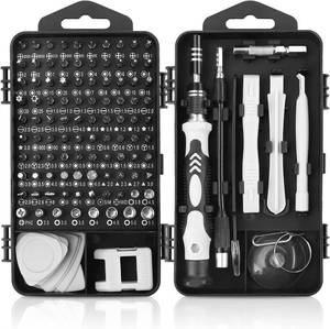 lot 26900 image: 115-in-1 Precision Screwdriver Set, Electronics Repair Tool Kit Micro Magnetic Bit with Flexible Shaft for Phone, Mac, Computer, Watch, Console, Doorbell, Electronic, Tools Gift - Retail $10