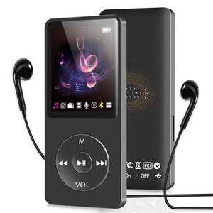 lot 40646 image: MP3 Player with Bluetooth and Speaker, 32GB MP3 Music Player, Up to 128GB Storage Extension, Portable and Multifunctional MP3 Players with FM Radio, Inlcuding Earphones, Supports Shuffle Playing - Retail $22