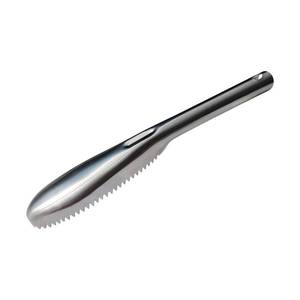lot 40664 image: Zhuohai Fish Scaler, 304 Stainless Steel Fish Scaler Remover, Sawtooth Fish Descaler Tool for Family Kitchen, Seafood Markets - Retail $5