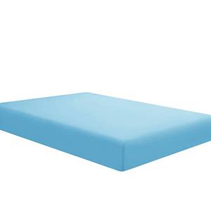 lot 49821 image: Sfoothome Single Fitted Sheet (Twin - Sky Blue) - Deep Pocket Brushed Velvety Microfiber, Breathable, Extra Soft and Comfortable - Wrinkle, Fade, Stain and Abrasion Resistant - Retail $13
