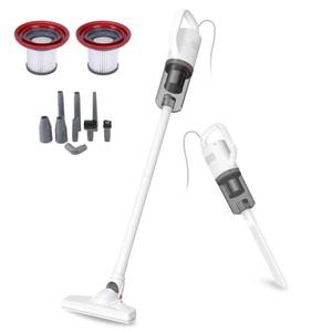 lot 49839 image: KEROMEE Stick Vacuum Cleaner, Corded Handheld Vacuum Cleaner Mini Electric Broom for Pet Hair Hardwood Floor Cat Litter Carpet Cleaning (16ft-Cord) - Retail $40