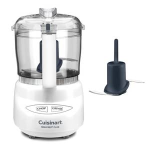 lot 49841 image: Cuisinart Mini-Prep Plus Food Processor, 24-Ounce Mini Food Processor to Chop Herbs, Vegetables, and Hard Cheese, 24-Ounce Work Bowl, Reversible Stainless Steel Blade, DLC-2A, White - Retail $50