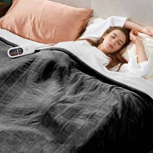 lot 49877 image: Electric Blanket Heated Full Size, Ultra-Soft 84 x 72 Heating Blankets, Fast, Even & Efficient Heating, 1-12 Hours Auto-Off and 6 Heatin Settings, UL Listed for Safety, Warm Gift for Grandma