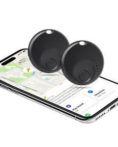 lot 50611 image: Air Tracker Tags-2 Pack - for iOS Only - Bluetooth Keys Finder Luggage Tracker Compatible with Apple Find My APP, Item Locator for Luggage, Backpack, Suitcases - Retail $10