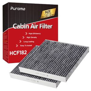 lot 59915 image: Puroma 2 Pack Cabin Air Filter with Activated Charcoal Layer Replacement for CP182, CF11182, Honda Civic, Clarity, CR-V, CR-Z, HR-V, Fit, Insight, Odyssey, Acura MDX, RDX, TLX, INTEGRA - Retail $16
