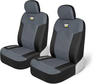 lot 111539 image: Cat MeshFlex Automotive Seat Covers for Cars Trucks and SUVs   Gray Car Seat Covers for Front Seats, Truck Seat Protectors with Comfortable Mesh Back, Set of 2