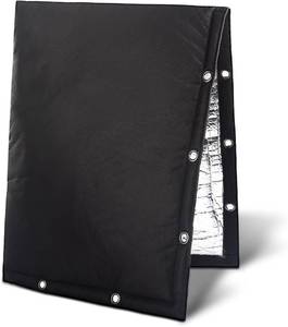 lot 311275 image: Outdoor Backflow Preventer Cover- 16W x 20H, Winter Freeze & Weatherproof Protection for Irrigation Pipes & Sprinkler Valves- Black